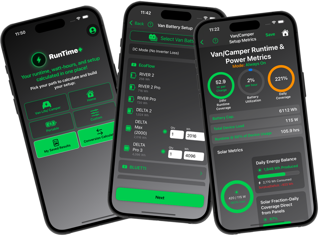 RunTime+ interface thumbnail